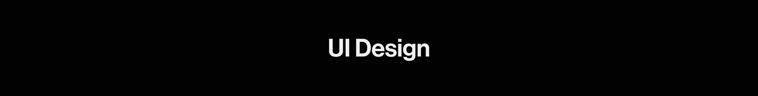 UI design heading.