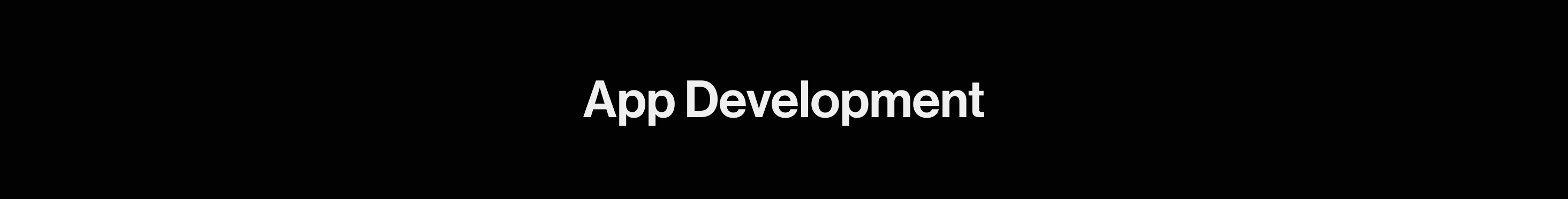 App Development heading.